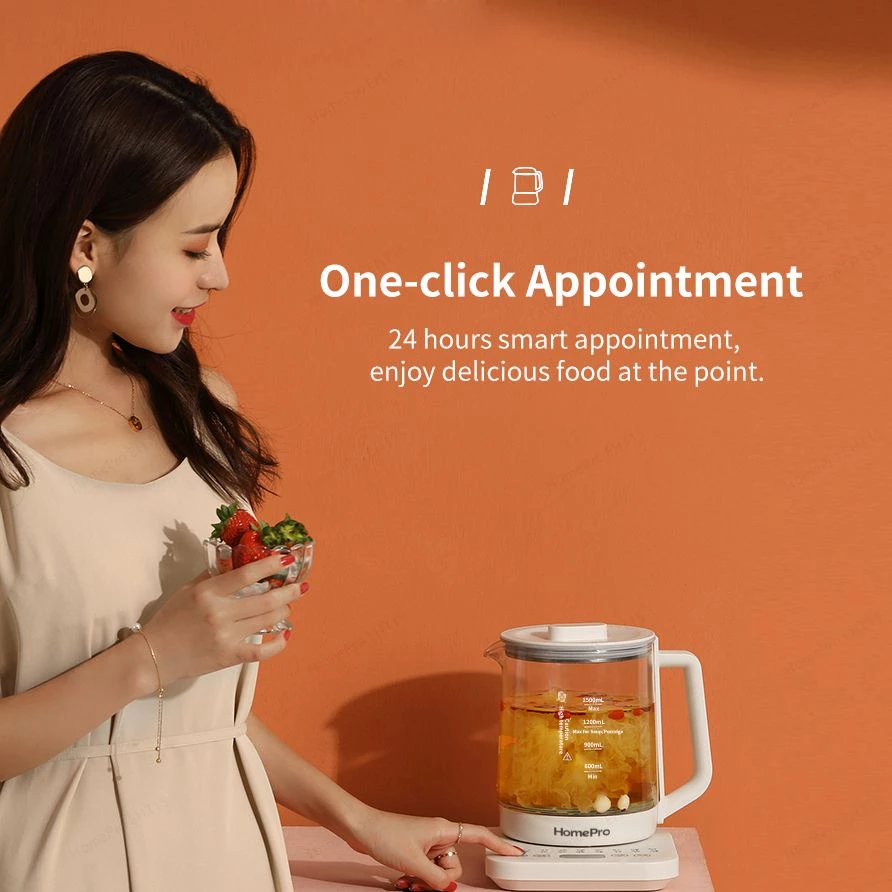 HomePro EHT15 Electric Health Teapot/Multi-function Kettle/18 Menus/SG Plug/SG Warranty - Image 6