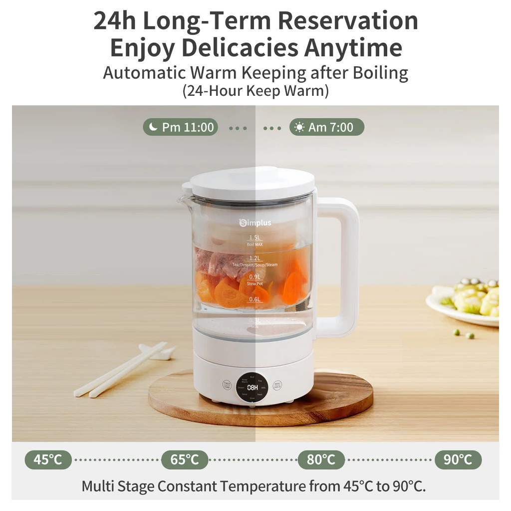 Simplus 1.5L Health Pot 850W Household Multi-Functional Automatic Power Off Electric Hot Water Kettle YSHU001 养生壶 - Image 3