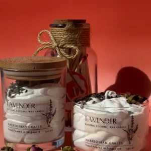 Khersonian Crafts Scented Massage Foam Candle Coconut Wax Handmade Gift Ideas Aromatherapy