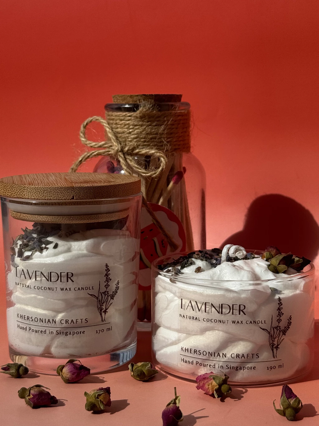 Khersonian Crafts Scented Massage Foam Candle Coconut Wax Handmade Gift Ideas Aromatherapy